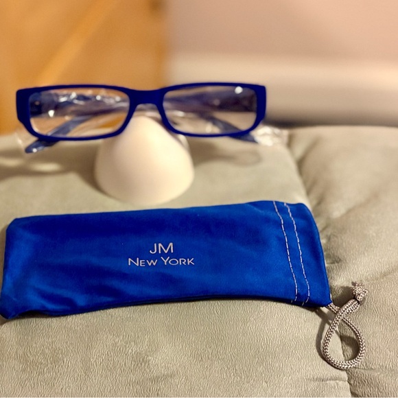 πΆοΈπ Glasses Bundle: UV SUNGLASSES & +3.0 READERS w Cloth Case, Blue (NEW) πΆοΈπ - Picture 13 of 14